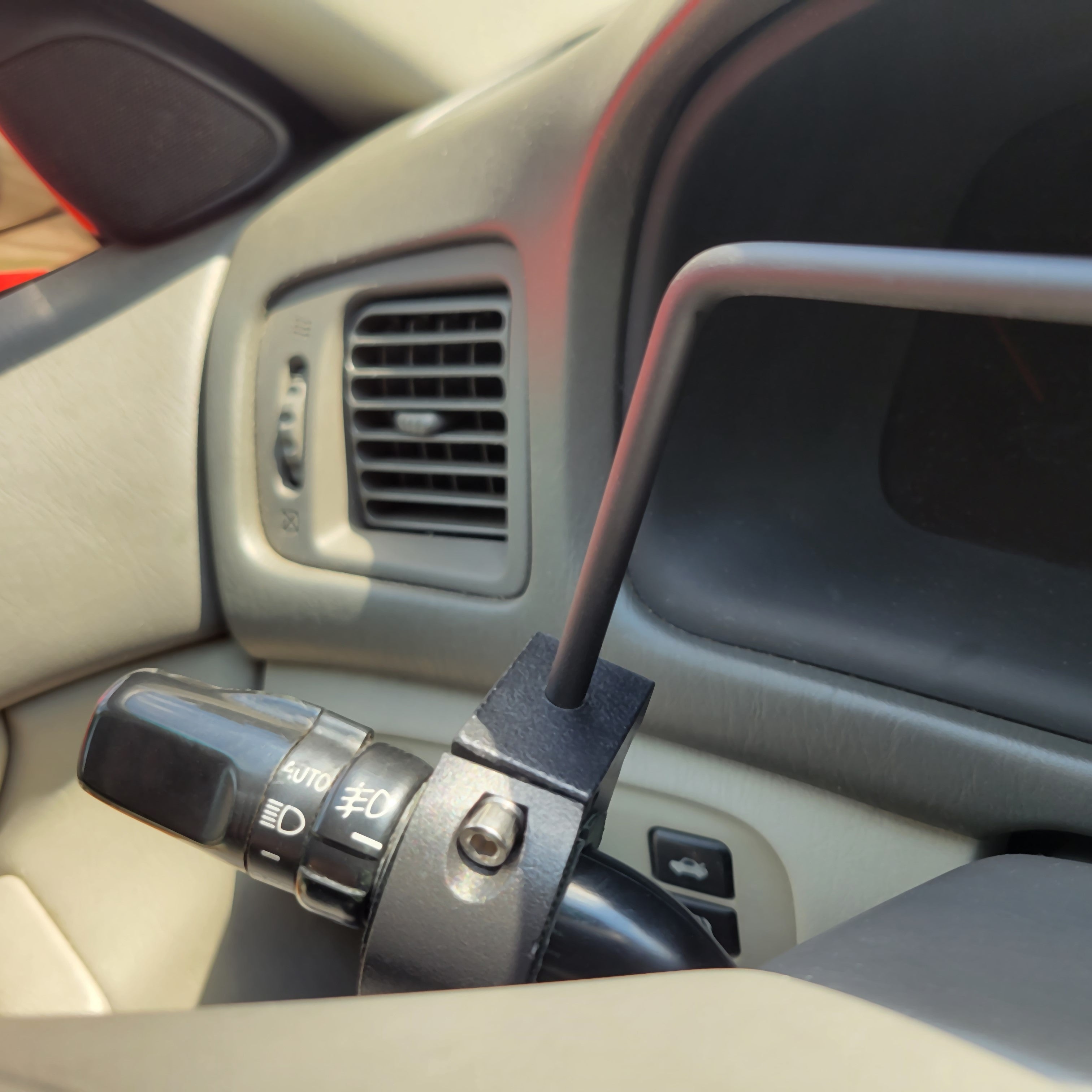 SAFEDRIVE Turn Signal Stick Installed in a car